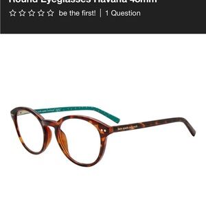 Kate Spade Tortoise Round Eyeglasses